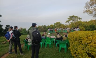 Guests entertainment at nkuringo sector bwindi orugano lodge